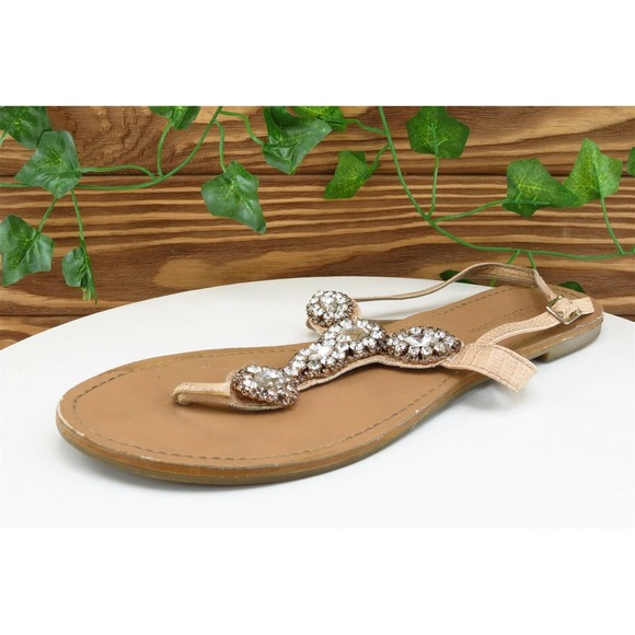 BCBGeneration Sz 9.5 M Brown Thong Synthetic‎ Women Sandals - Picture 1 of 7